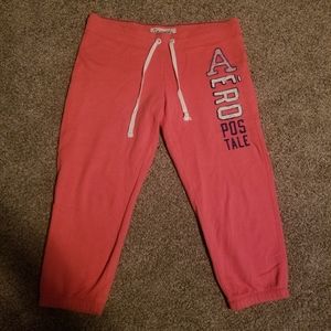 Pink Coral Aeropostale Capri Joggers